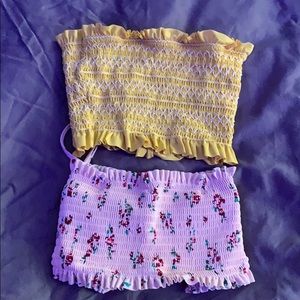 tube top swim suits!